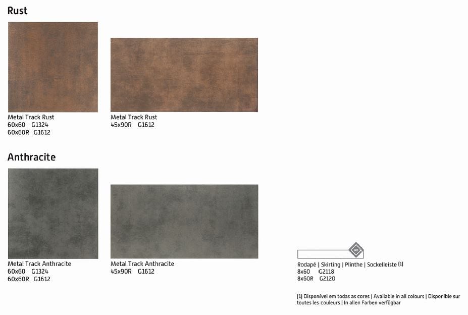 Пол из керамогранита с металлическим эффектом RECER Metal Track ARCH-00024454 - Вид №4