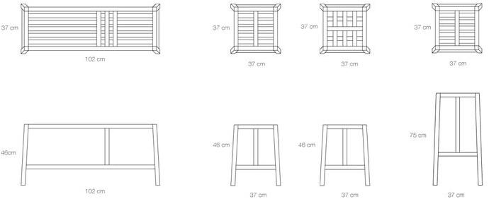 Branca Lisboa Табурет из дуба Tween sun-id-1477104 - Вид №7