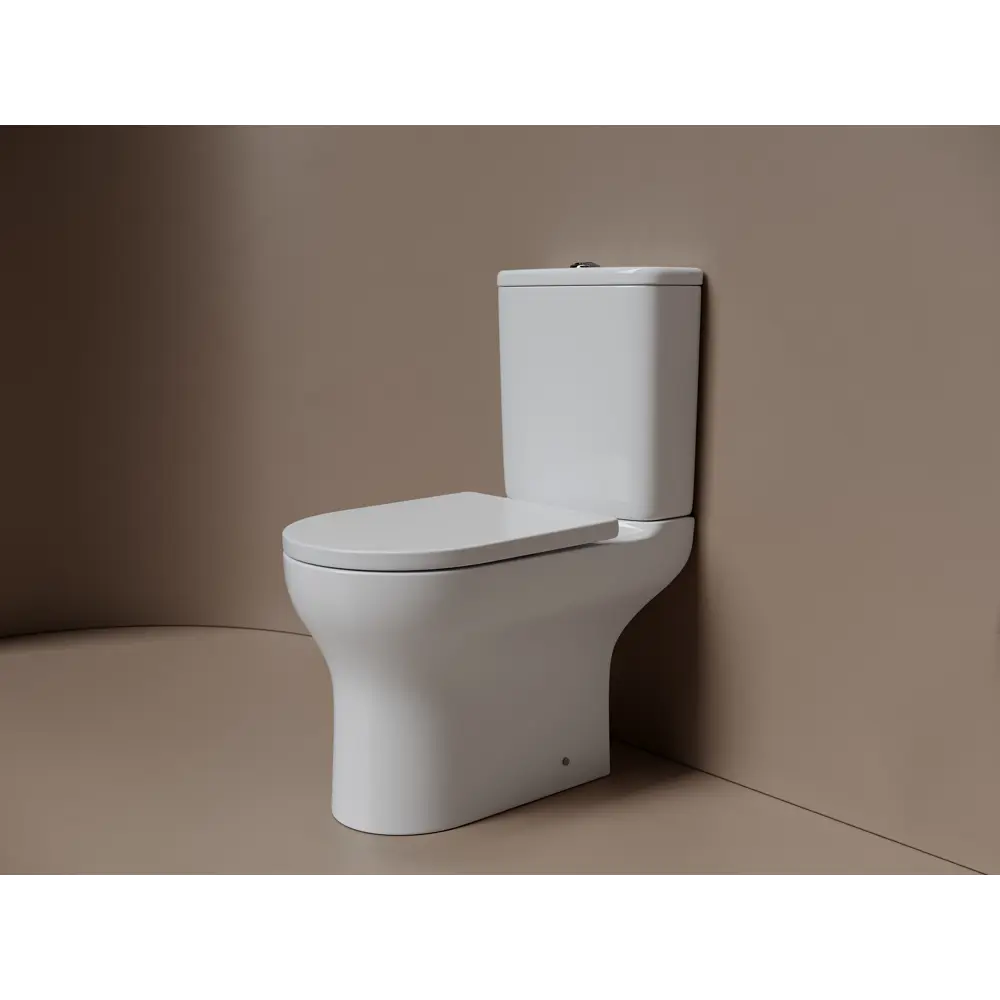 Унитаз-компакт Flo Round безободковый сиденье с микролифтом двойной смыв цвет Santreyd STLM-2029729 - Вид №1