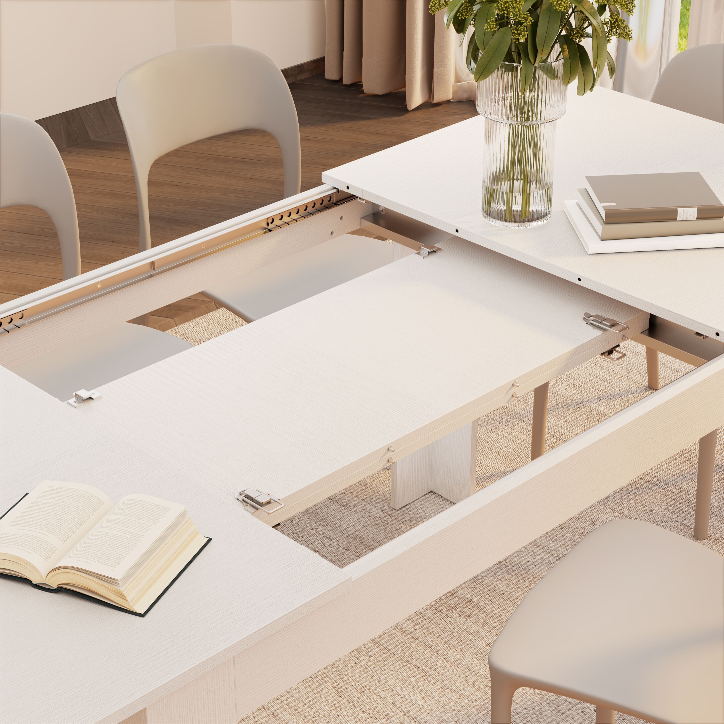 Прямоугольный выдвижной стол для кухни в меламине Mobili Fiver Easy ARCH-00064718 - Вид №29