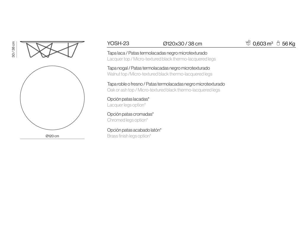 Круглый низкий журнальный столик Kendo Mobiliario Yohsi ARCH-00136468 - Вид №8