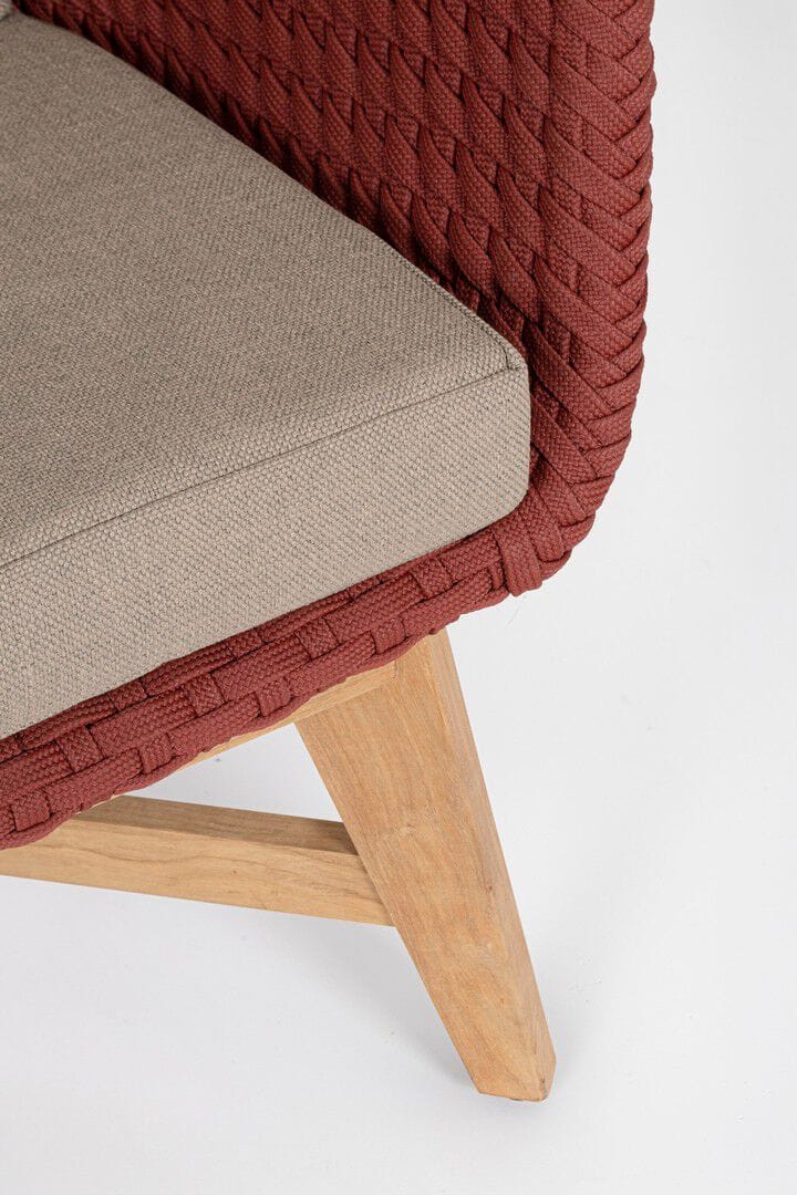 Веревочное и тканевое садовое кресло с подлокотниками BIZZOTTO Coachella ARCH-00029312 - Вид №7