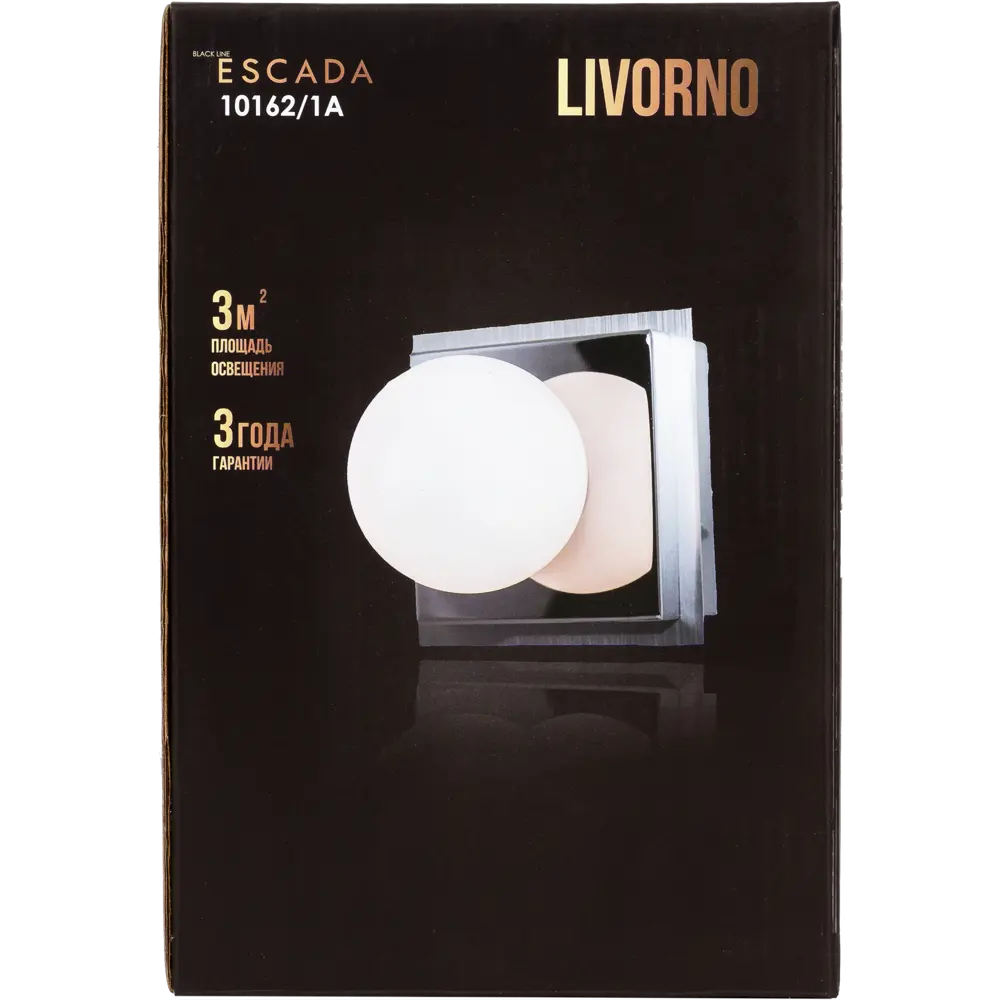 Светильник настенный Escada Livorno шар/база 1хG9 IP44 цвет хром STLM-2010644 - Вид №4