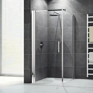 Душевой уголок 71x71 GIADA G+F Novellini GIADA с белым профилем