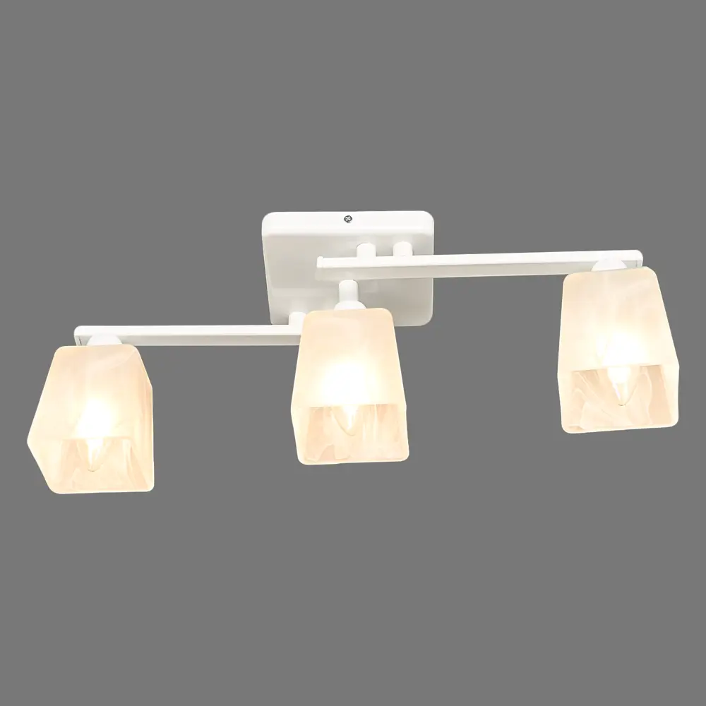 Люстра потолочная "Ивонна" 3хE14х60 Вт, цвет белый СВЕТУС STLM-2130300 - Вид №2