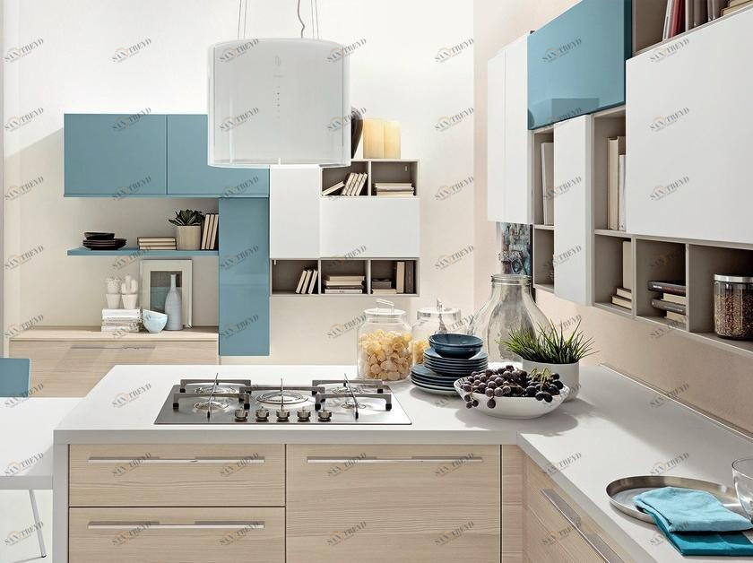 Cucine Lube Лаковая встроенная кухня Swing sun-id-1402069