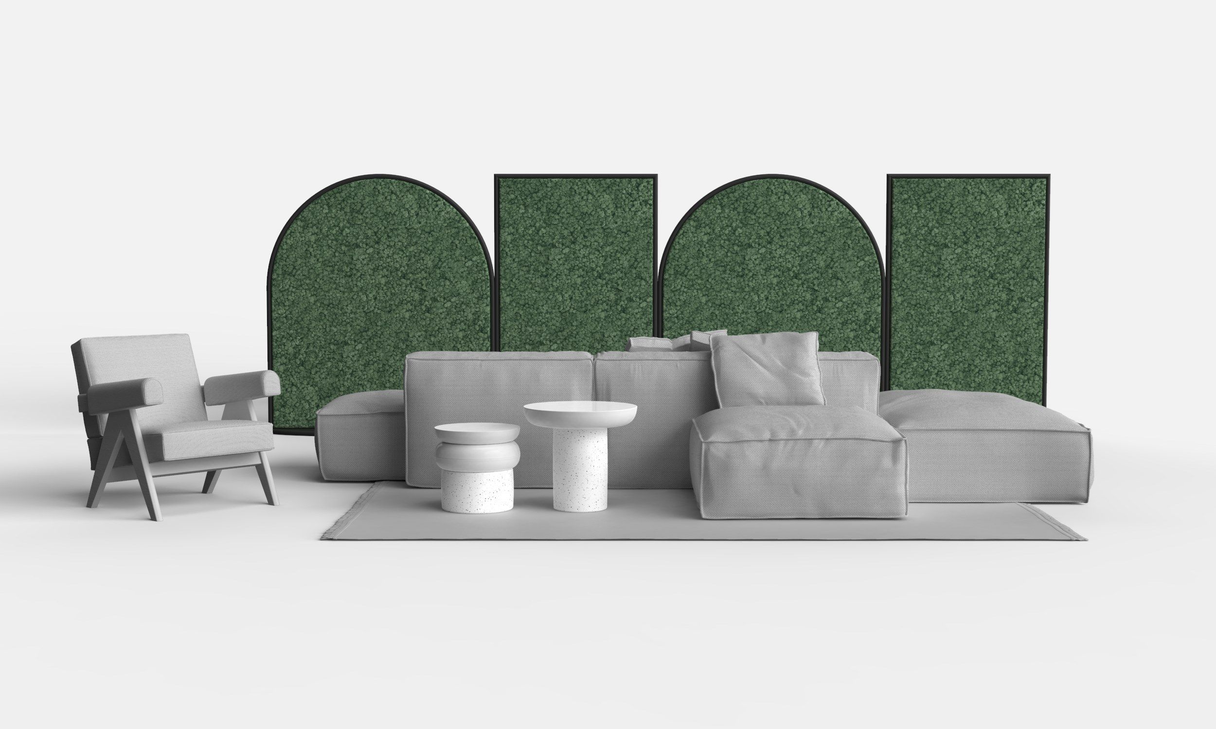 Звукопоглощающая офисная перегородка GREENMOOD G-Line ARCH-00090467 - Вид №11