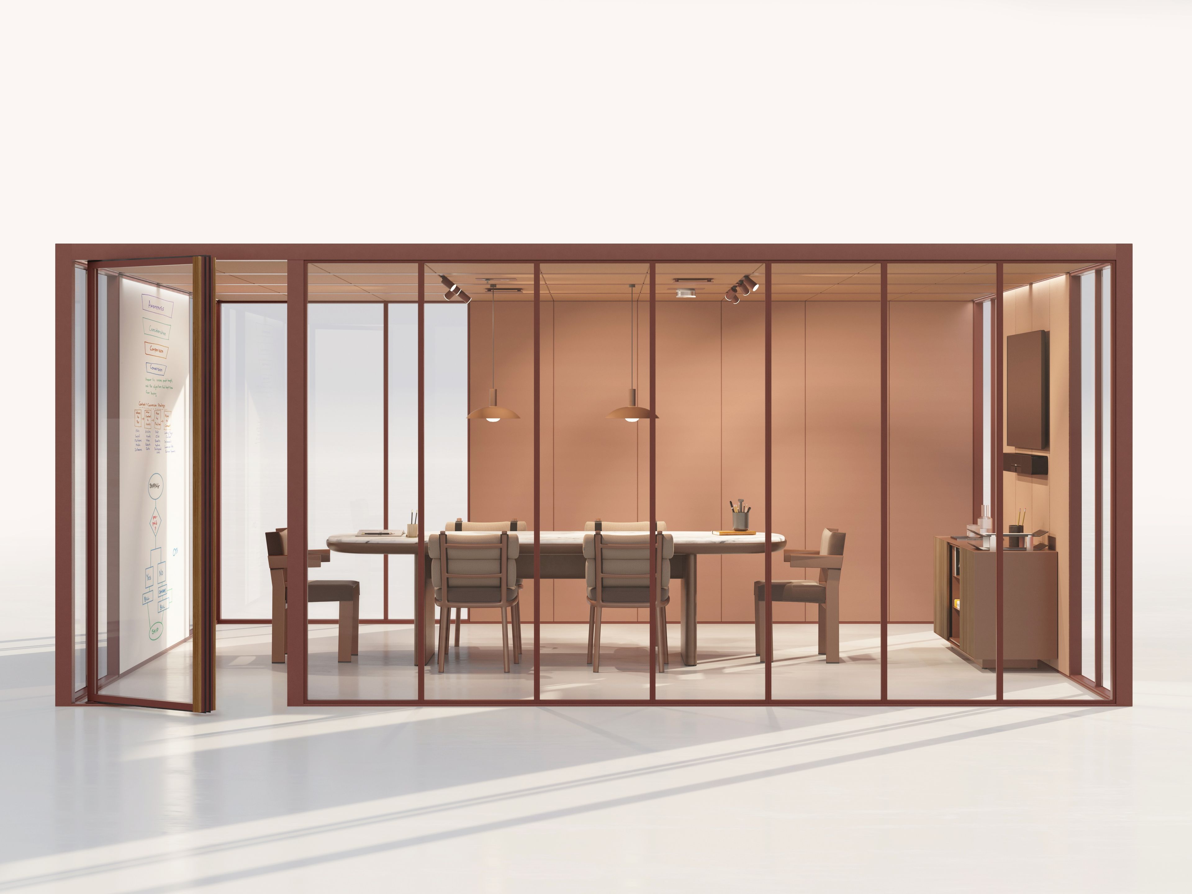 Акустическая офисная кабина со встроенным освещением Kettal Pavilion O ARCH-00055975