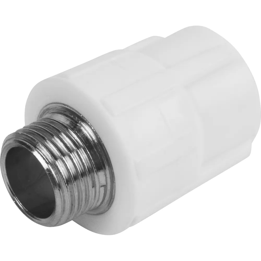 Комбинированная муфта Политэк 1/2"×20 мм для соединения труб 13564518 STLM-0003357