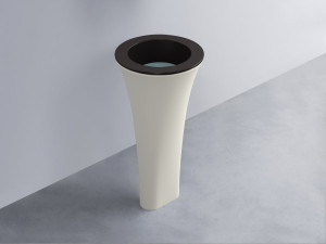 AMLA45-LV+AMPILT-PL+AMCOLT-TL Раковина Amedeo Tondo отдельностоящая cielo Enjoy + Amedeo