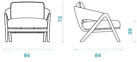 Ethimo Садовое кресло из тика и плетеной веревки Knit sun-id-1399547 - Вид №7