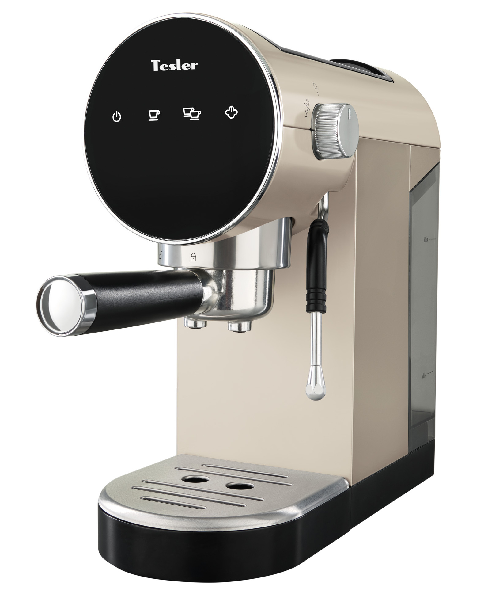 9130745 Кофеварка рожковая Tesler ECM-260 BEIGE бежевый STDN-0142483 - Вид №2