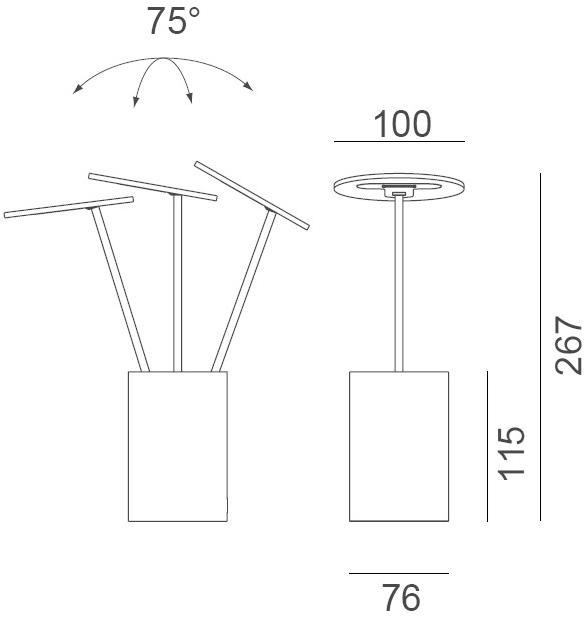 Formagenda Настольная лампа / подставка для ручки из алюминия sun-id-1405214 - Вид №19