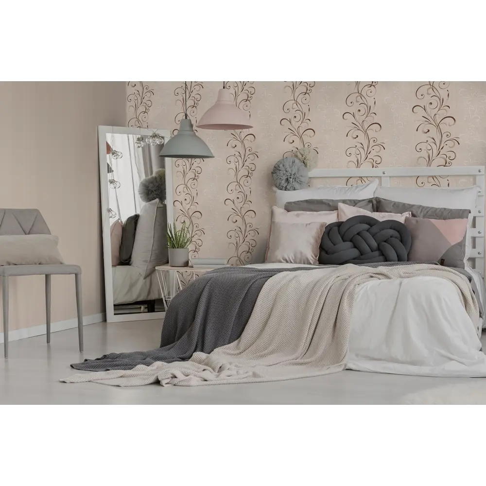 Обои флизелиновые Палитра Clermont бежевые 0.53 м PL51009-22 82091765 STLM-2211500 - Вид №3