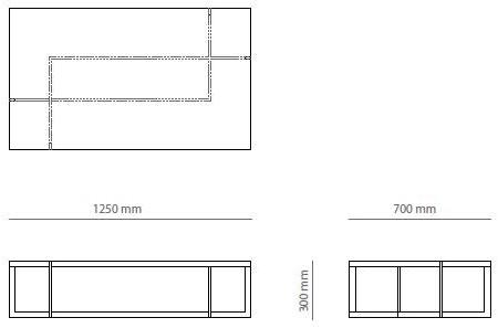 PRADDY Прямоугольный журнальный столик из шпона дерева для гостиной  Ml265  - Вид №2