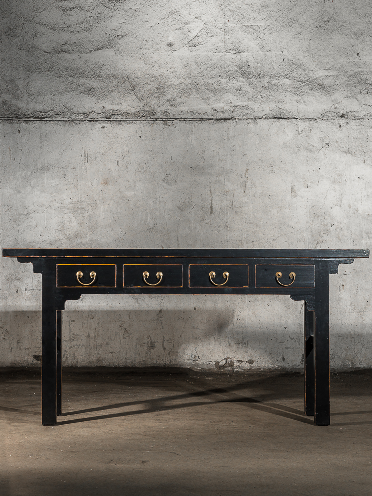 Консоль черная с ящиками прямоугольная "Кан-ань" ДОМАШНЯЯ ОБСТАНОВКА  017350 Черный Santreyd  - Вид №1