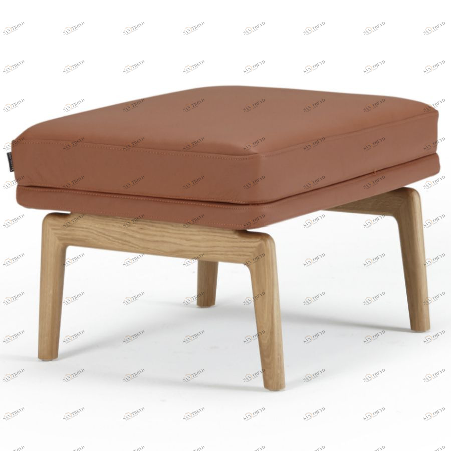 Пуф Egsmark, лакированный дуб, коричневый Kragelund 42000202801