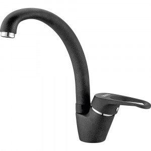 Смеситель кухонный  Franke Vega Поворотный излив Fragranite Оникс