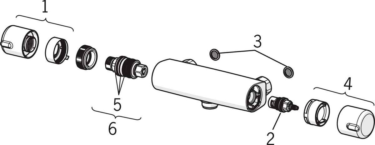 Oras 7470X Смеситель для душа 7470X Nova Хром  - Вид №8