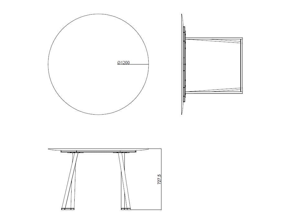 Круглый мраморный стол Salvatori Dritto ARCH-00053722 - Вид №5