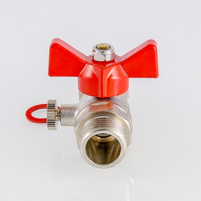 VT.806.N.0404 Кран шаровой для подключения манометра с наружной резьбой Valtec 1/2" x 1/2"  - Вид №2