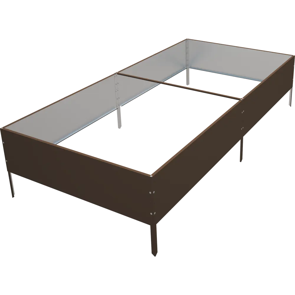 Santreyd Высокая грядка для сада 100×200 см в элегантном коричневом цвете 84860282 STLM-0056361