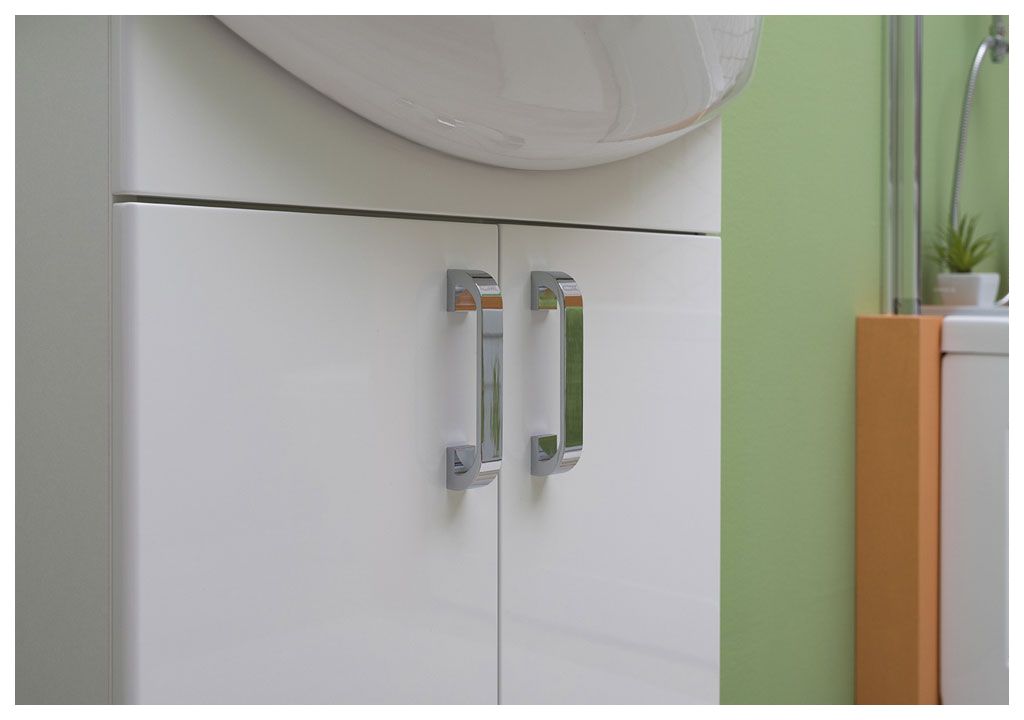 Тумба с раковиной Aquanet Ирис 60 белый (2 дверцы) 0019838000182641 - Вид №7