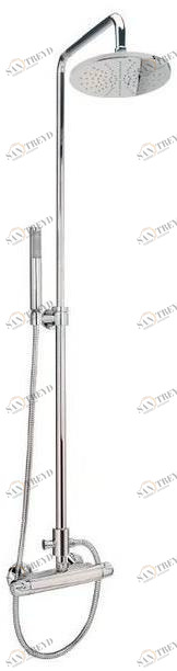 Gruppo Geromin Термостатическая душевая стойка с ручным душем с верхним душем Flow 4cda2n0