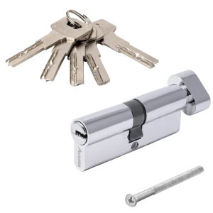 Цилиндр Armex Smart LM-80 40x40 мм ключ-вертушка цвет хром