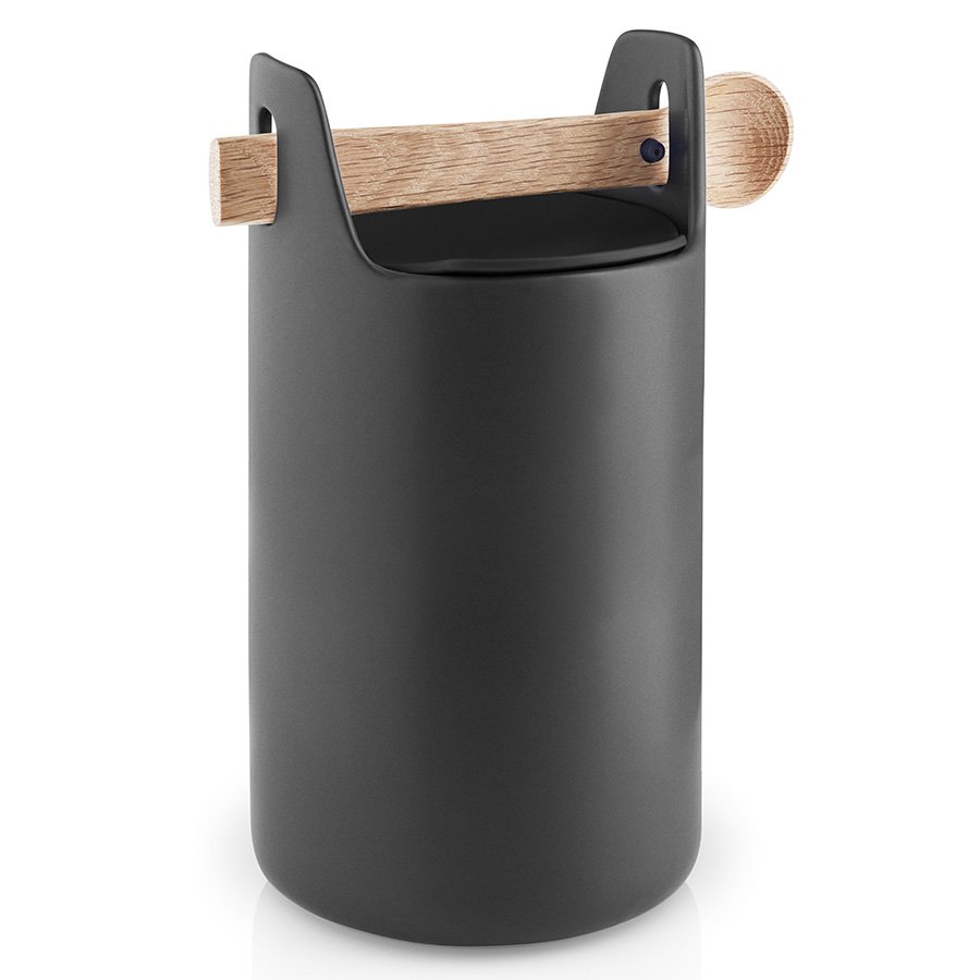 Банка с крышкой и с ложкой 20 см черная Toolbox EVA SOLO  00-3871201 Черный  - Вид №4