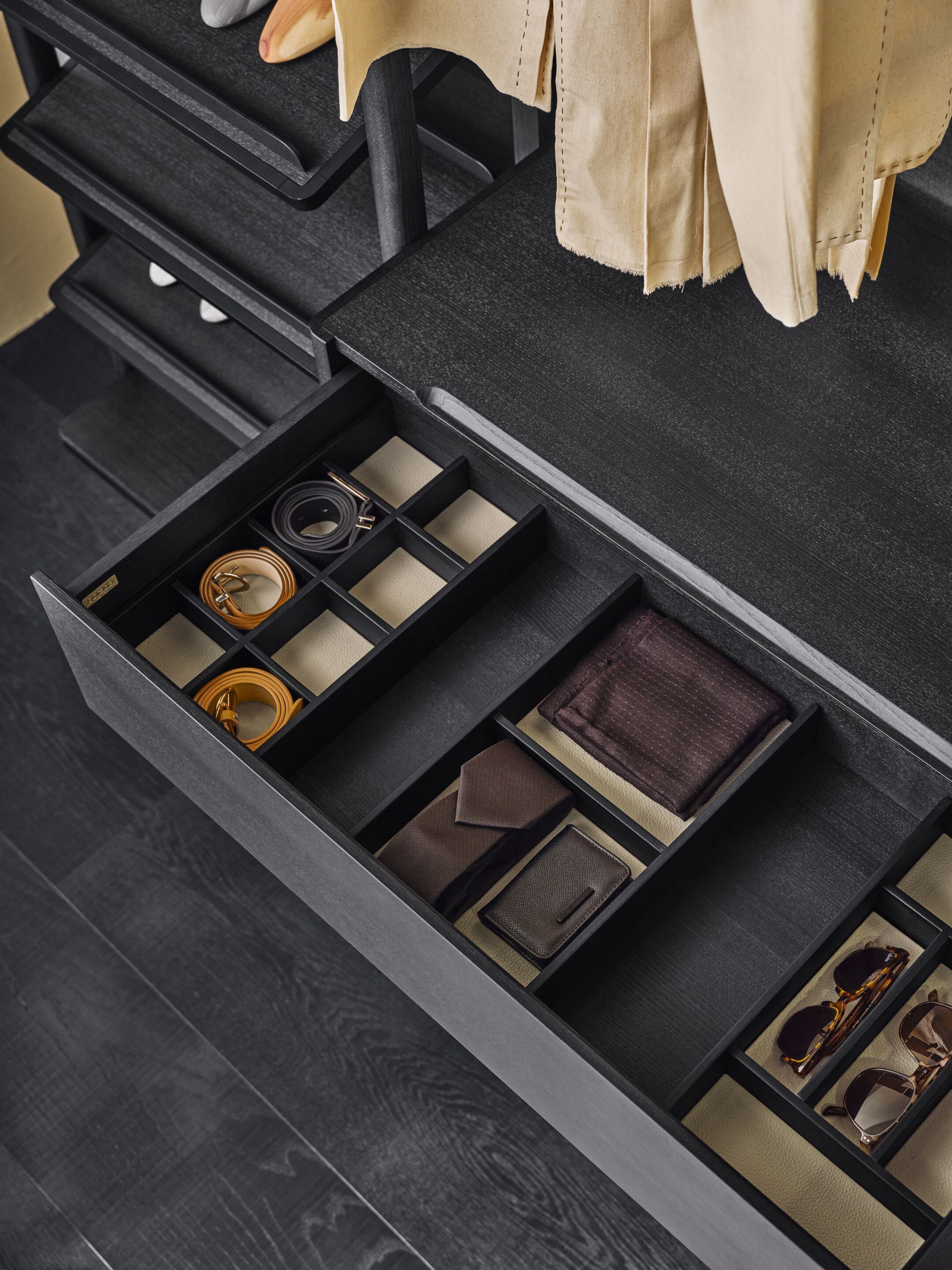 Модульная гардеробная из ясеня со встроенным освещением Porada Soul ARCH-00139648 - Вид №10