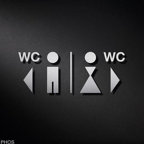 P0210 Комбинация пиктограмм туалета PHOS  - Вид №1