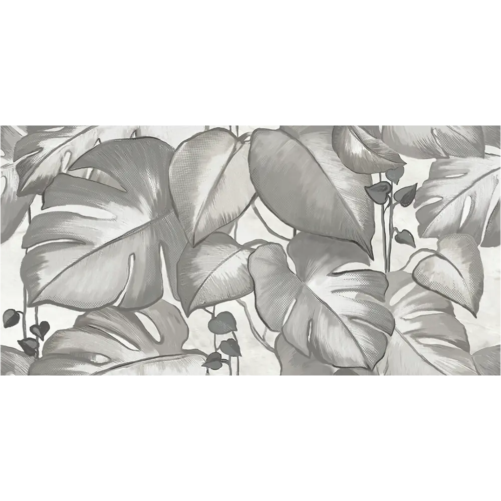 Настенная плитка Azori Carlina Monstera под камень 31.5×63 см 89404316 STLM-1576350 - Вид №1