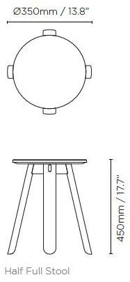 Ross Gardam Низкий деревянный табурет Half full sun-id-1480871 - Вид №5