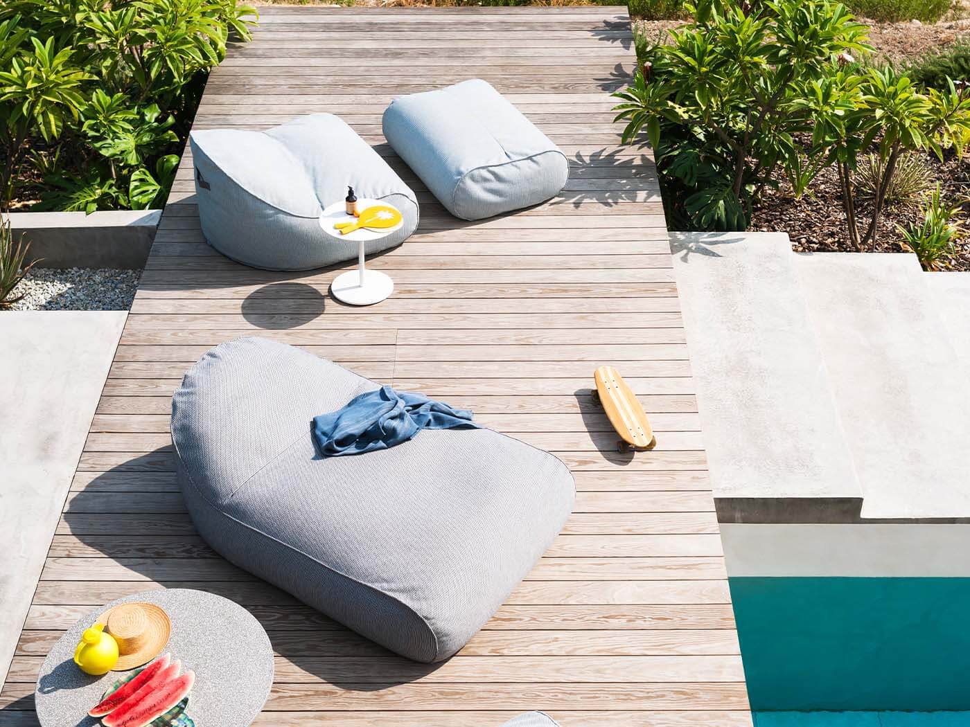 Ткань прямоугольный сад пуфик RODA Onda ARCH-00038365 - Вид №1