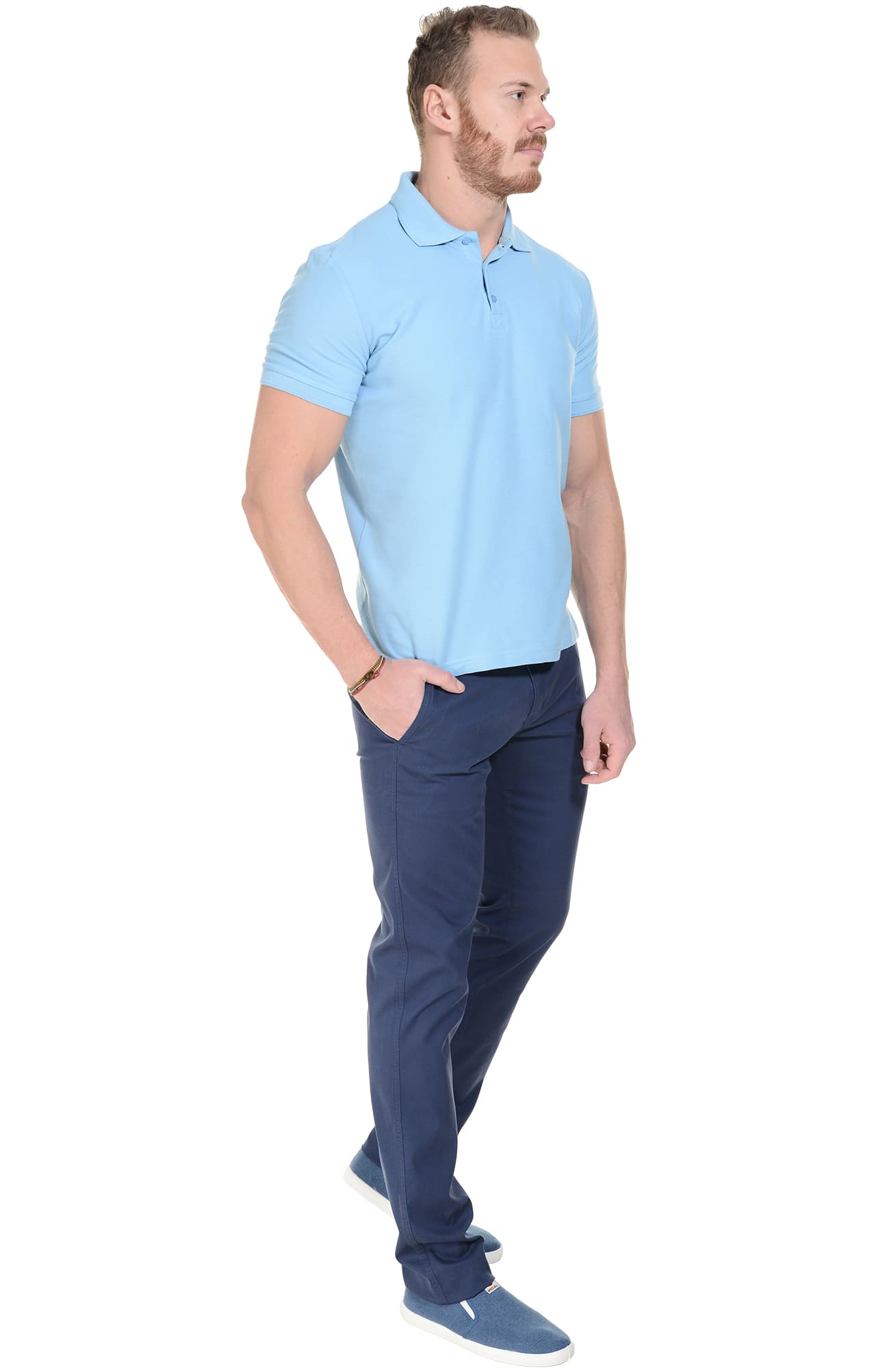 68228 Брюки  мужские blue (синие) El-Risto  Одежда для официантов  размер 46/182-188  - Вид №4