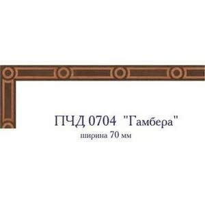 Художественный паркет Da Vinci Паркетный Бордюр 26-075 Орех Европейский (Грецкий) Селект (Гладкая) х мм.