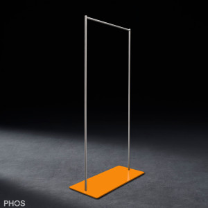 GST2-BPO Платяной шкаф twin pur с гладкой платяной штангой, основание: оранжевое. PHOS