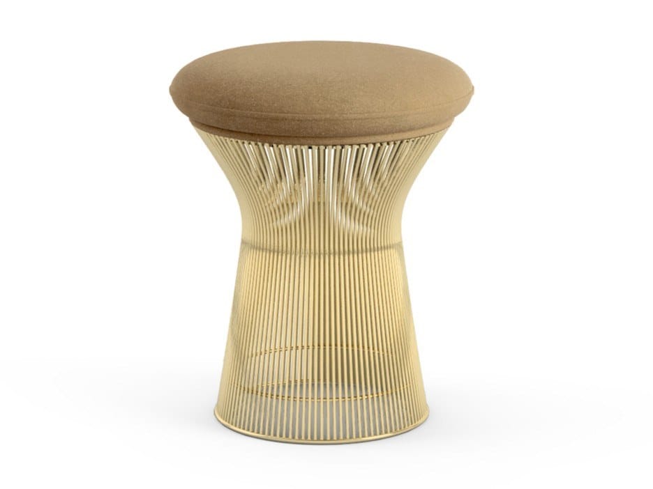 Низкий стул из стали и ткани Knoll Platner ARCH-00049901 - Вид №1