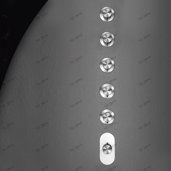 Термостат для душа HIRO HIR58S серебристый матовый Radomonte