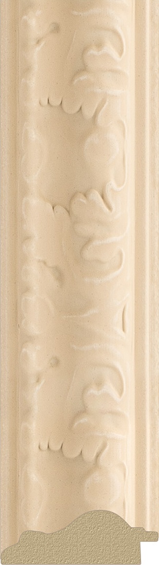 BY 1222 Зеркало с фацетом в багетной раме - старый гипс 82 mm EVOFORM Exclusive - Вид №2