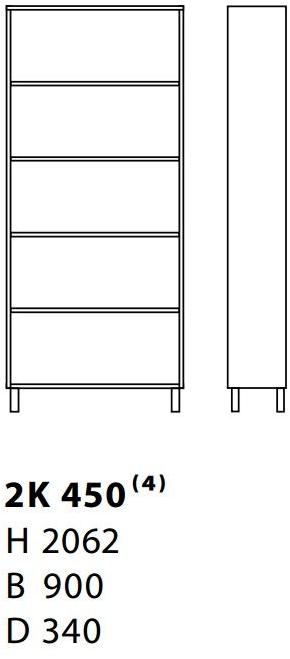Karl Andersson Модульный книжный шкаф из дерева 2k 2k450  - Вид №2