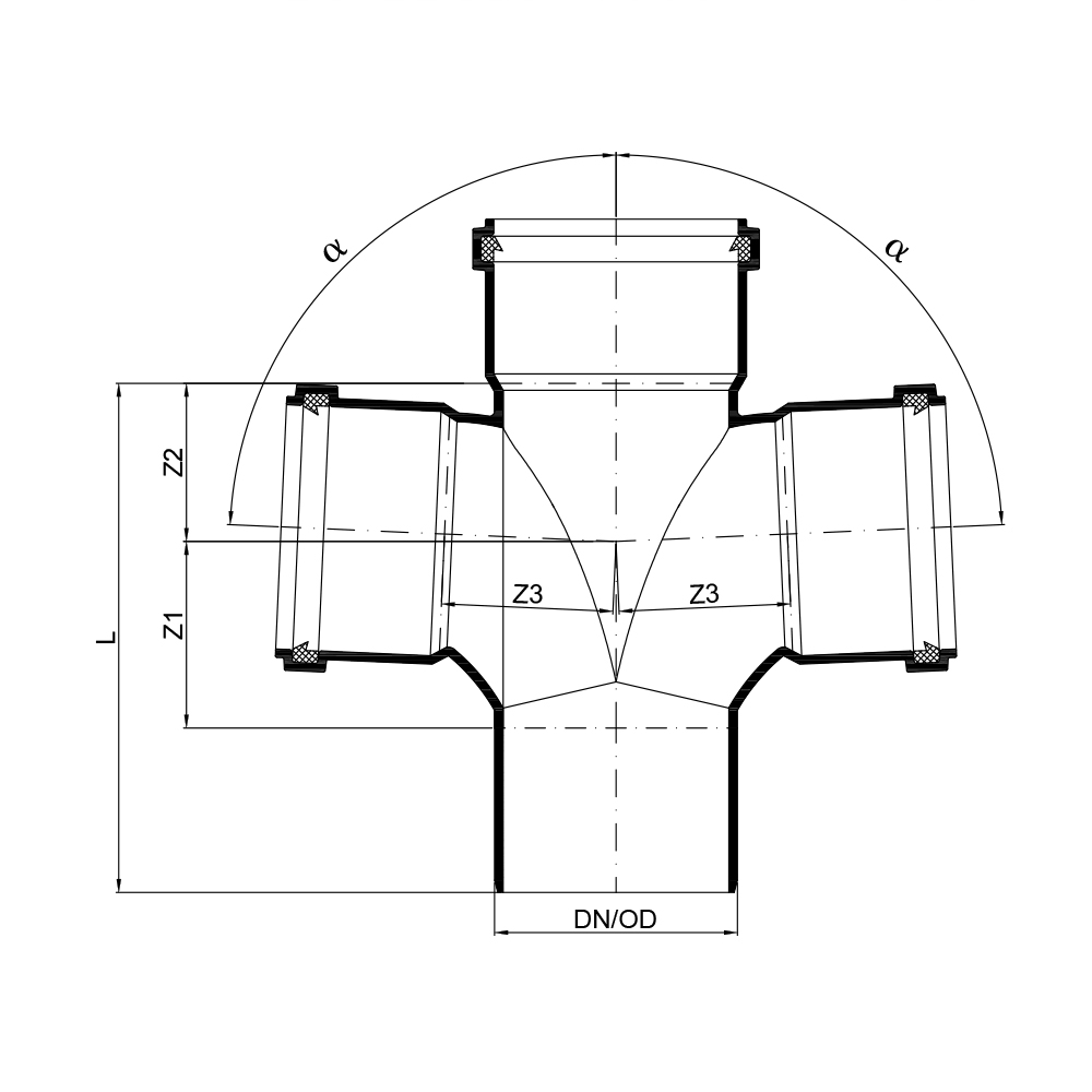 02269 Крестовины Tece  - Вид №1