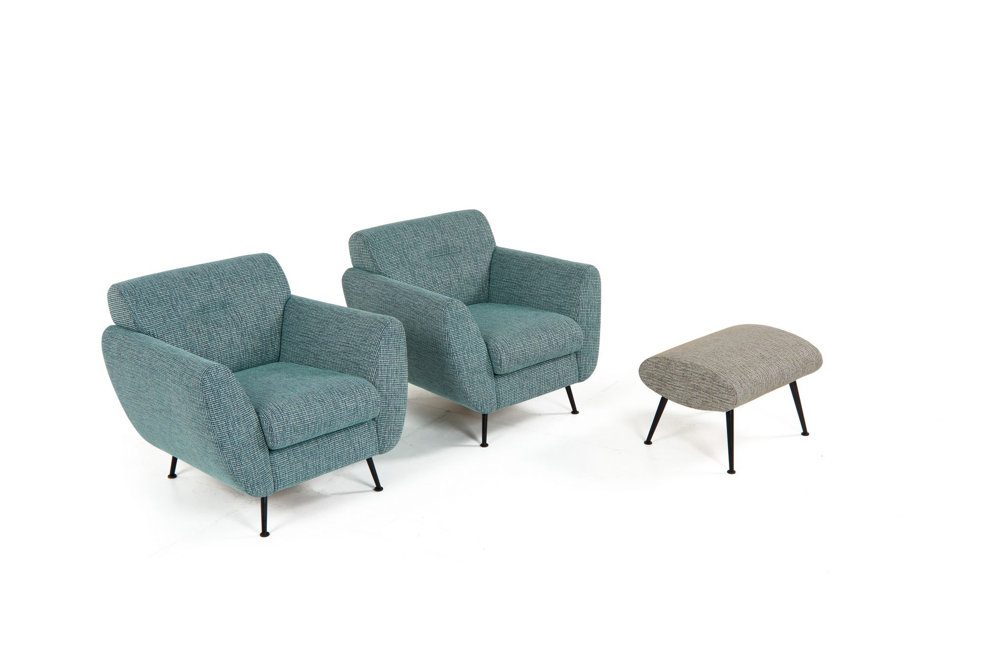 Прямоугольный бархатный пуф ESTEL GROUP Оливковый ARCH-00077474 - Вид №2