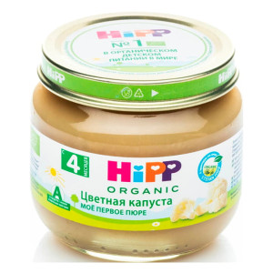 Пюре Цветная капуста с 4 месяцев мое первое пюре HiPP 80 г