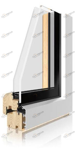 Sistema UNI_ONE Окно из алюминия и дерева с двойным остеклением Uni_one sun-id-1477784