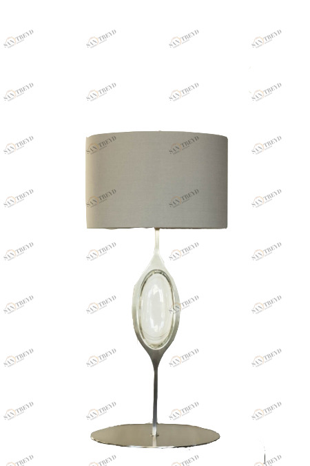 Настольная лампа Valentina серая 5893 PUSHA ЭЛИТНЫЕ 062091 Прозрачный;хром 