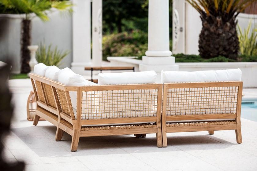 cbdesign Угловой модуль для модульного дивана из тика и веревки Vienna Tj 388 - Вид №3