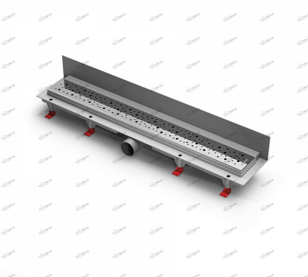 Водоотводящий желоб ALPEN Drops ALP-650D3 для монтажа вплотную к стене 