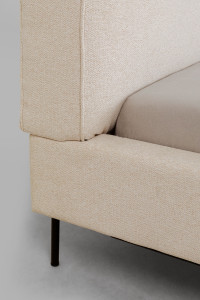 Двуспальная кровать из ткани с мягким изголовьем